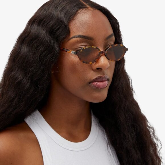 NEW MIU MIU MU 04ZS OVAL HAVANA BROWN SUNGLASSES MU04ZS 19P2Z1 WOMEN MIU MIU main image 10